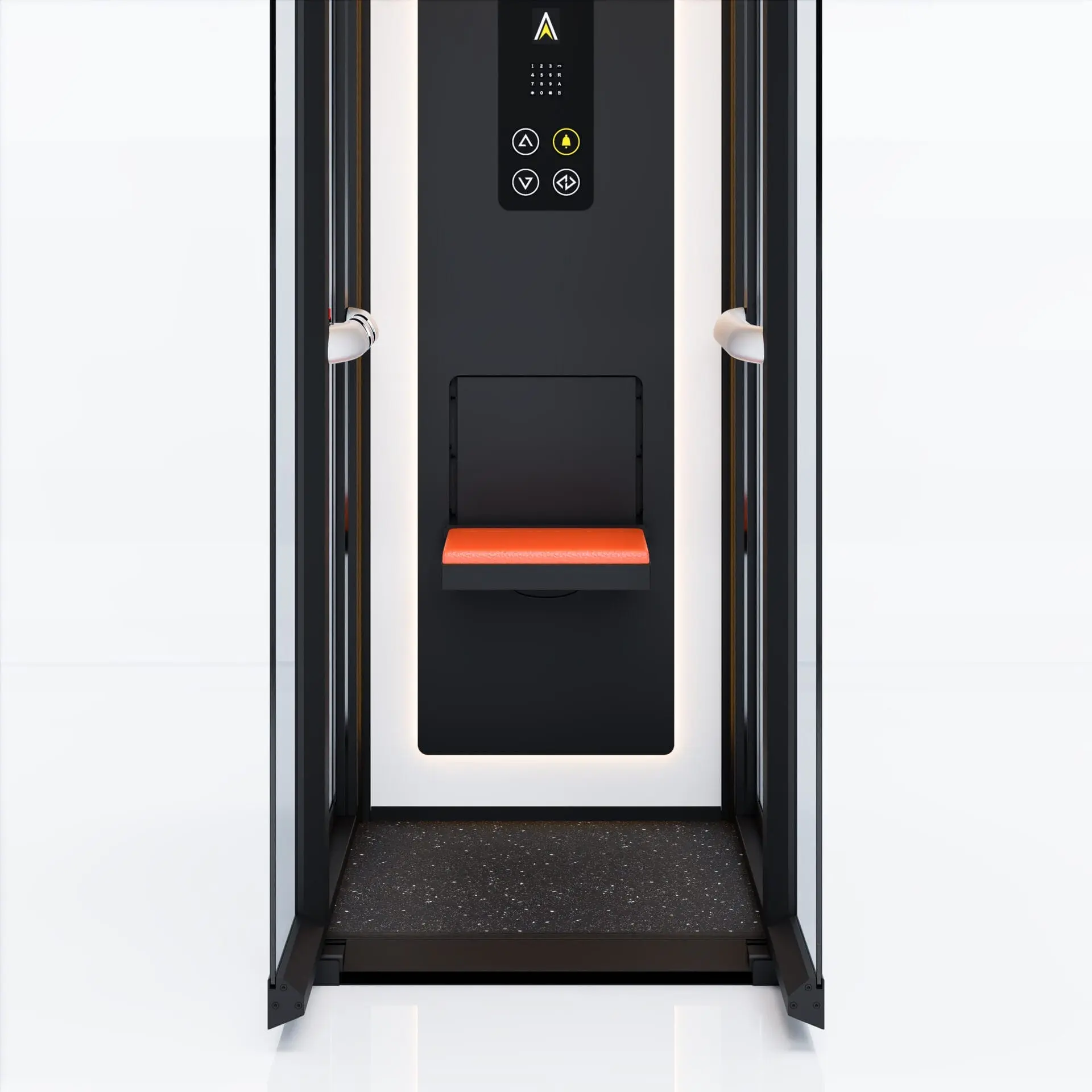 Ascenda Lift ลิฟท์บ้านที่มาพร้อม อุปกรณ์ครบ เราได้ออกแบบลิฟต์ให้มีฟังก์ชันเพื่อเพิ่มความสะดวกสบายในการใช้งาน โดยมาพร้อมกับเบาะนั่งแบบพับได้