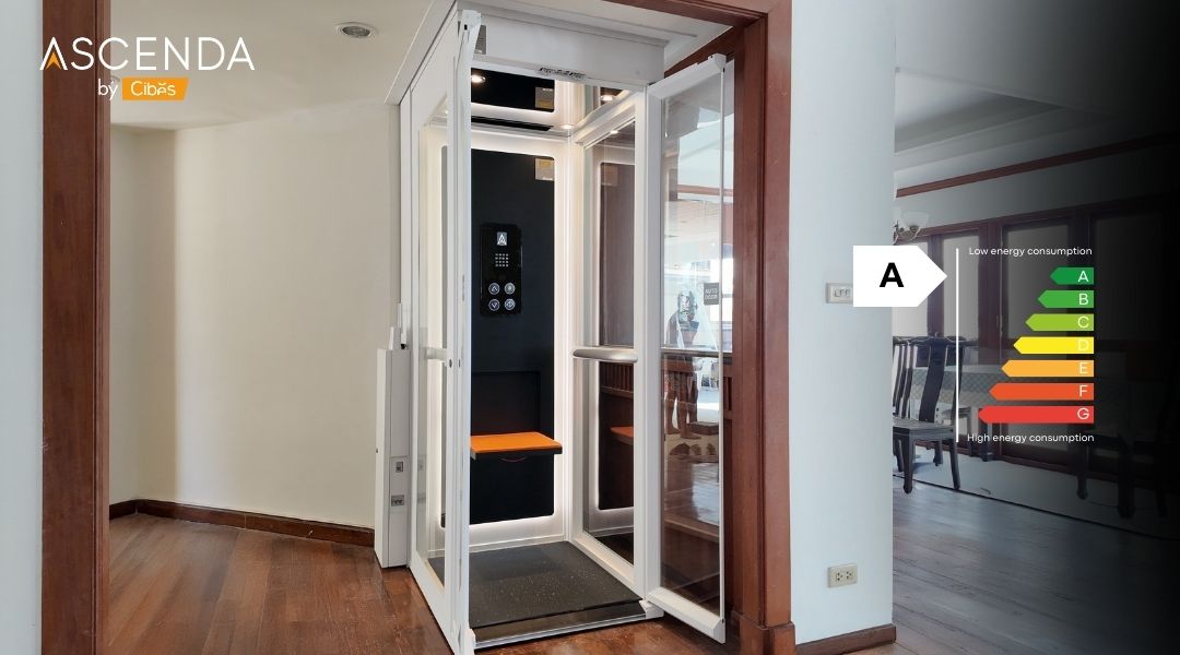 Ascenda Lift ลิฟท์กระจกรอบด้าน มาพร้อม LABEL A ลิฟท์ประหยัดพลังงาน Ascenda Lift ลิฟท์กระจกรอบด้าน มาพร้อม LABEL A ลิฟท์ประหยัดพลังงาน