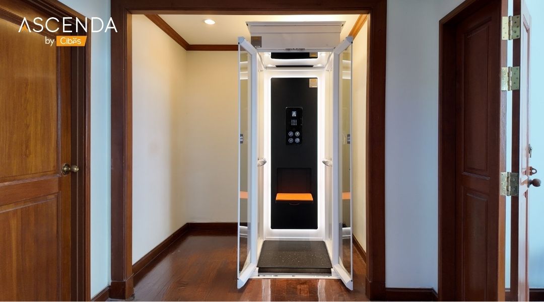 Ascenda Lift ลิฟท์กระจกรอบด้านที่ออกแบบมาเพื่อบ้าน 2 ชั้น Ascenda Lift ลิฟท์กระจกรอบด้านที่ออกแบบมาเพื่อบ้าน 2 ชั้น