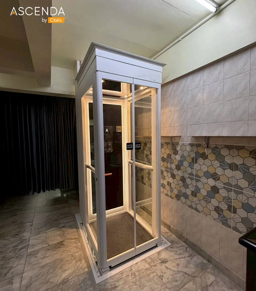 Ascenda Home Lift Size M Retrofit Installation (4) Ascenda Home Lift Size M Retrofit Installation (4)