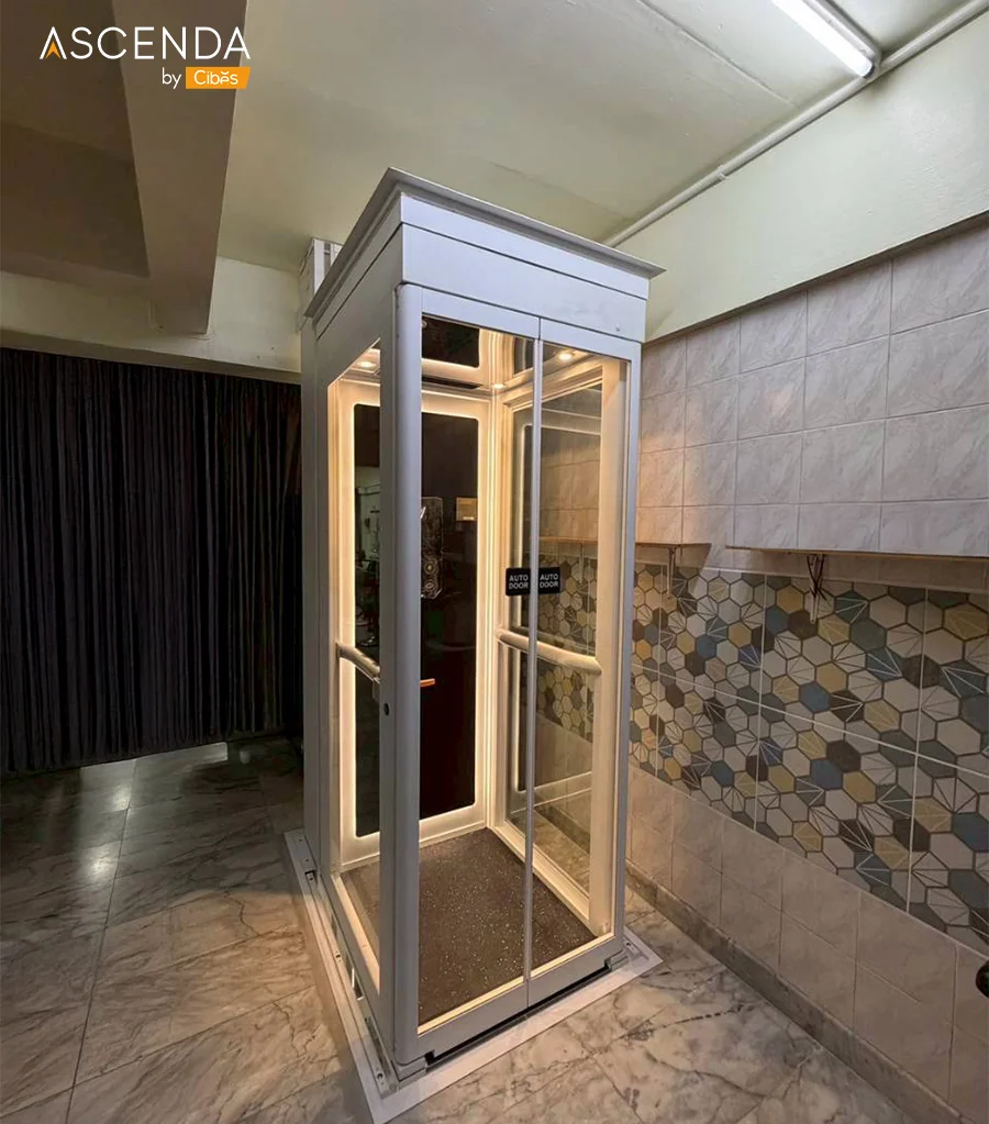 Ascenda Home Lift Size M Retrofit Installation (5) Ascenda Home Lift Size M Retrofit Installation (5)